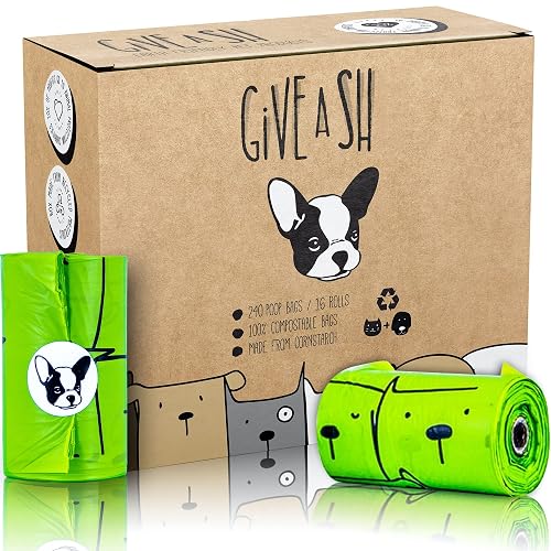 Certified Home Compostable Dog Poop Bags, 240 Bags