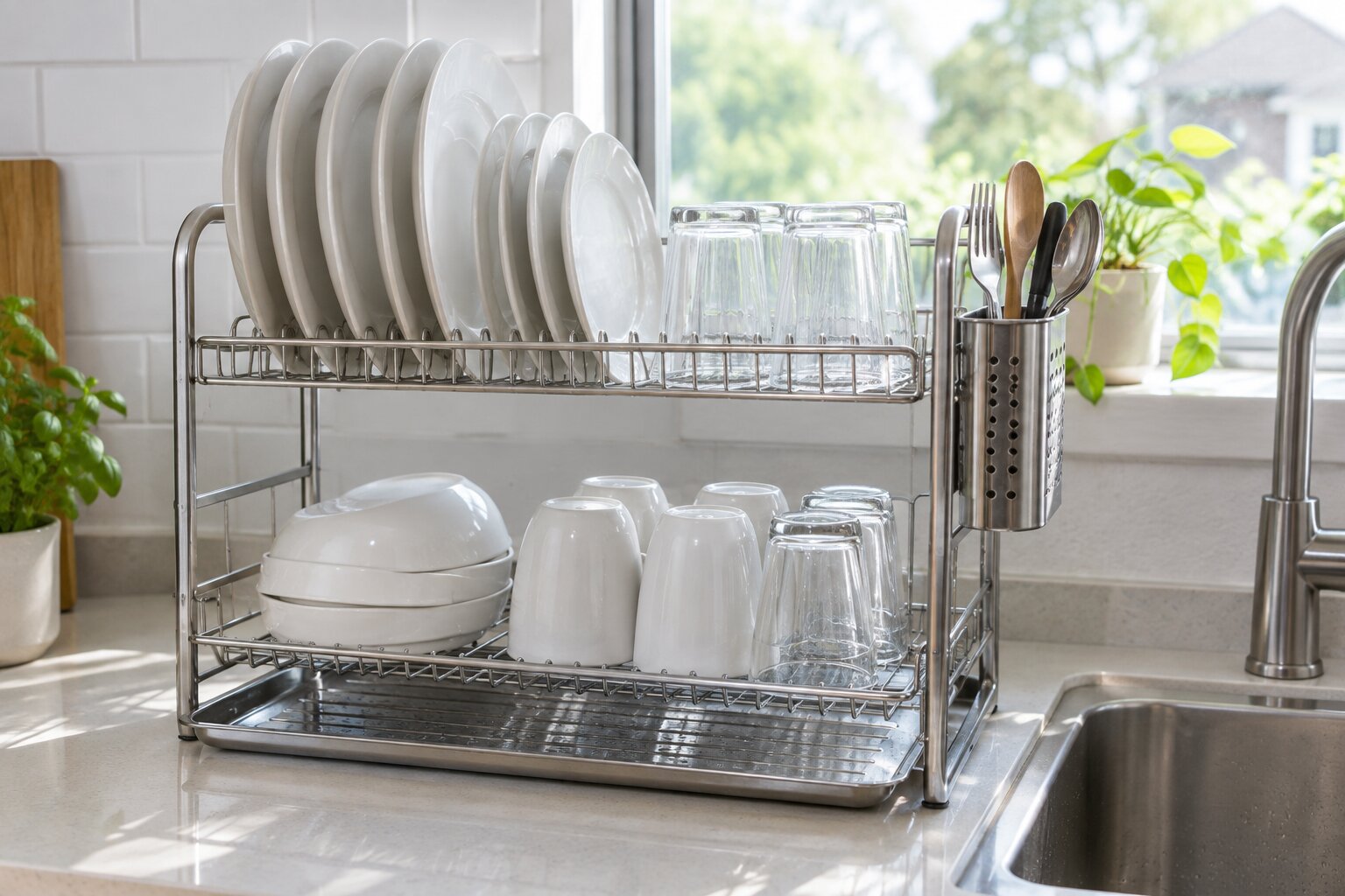 Counter, Over the Sink, or Roll-Up: Finding a Dish Rack That Fits Your Kitchen