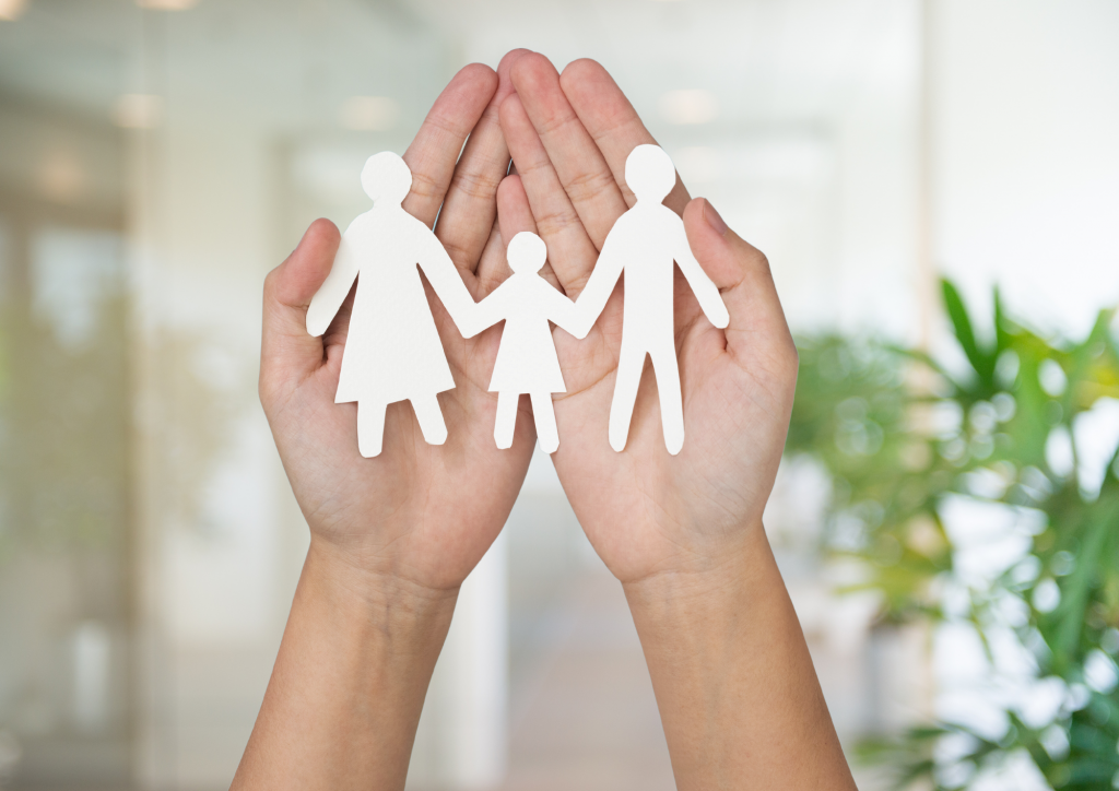 insurance companies- germany - hand -symbol - family