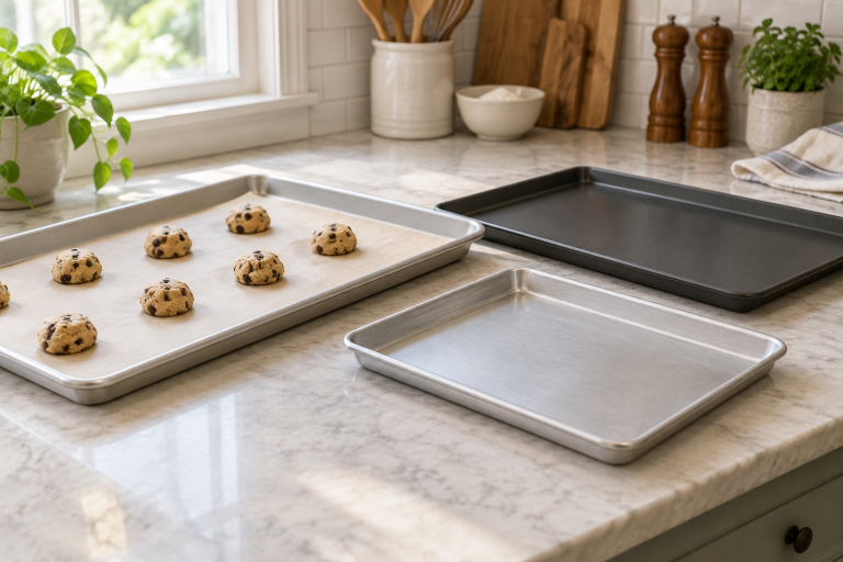 Baking Sheets: Sizes, Rims, Coatings, and Useful Sets