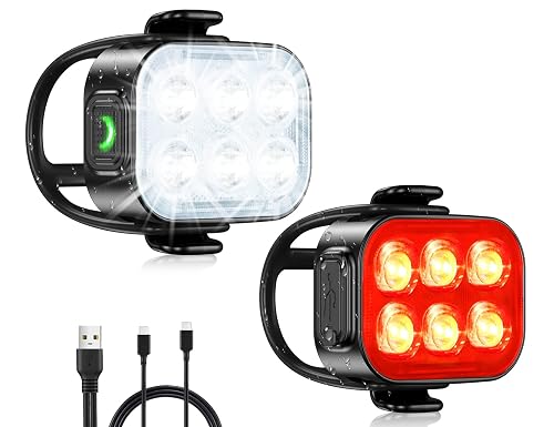 Zewdov Rechargeable Front and Back Bike Lights