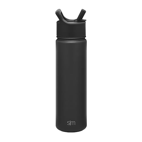 Simple Modern Insulated Water Bottle with Straw, 22 oz