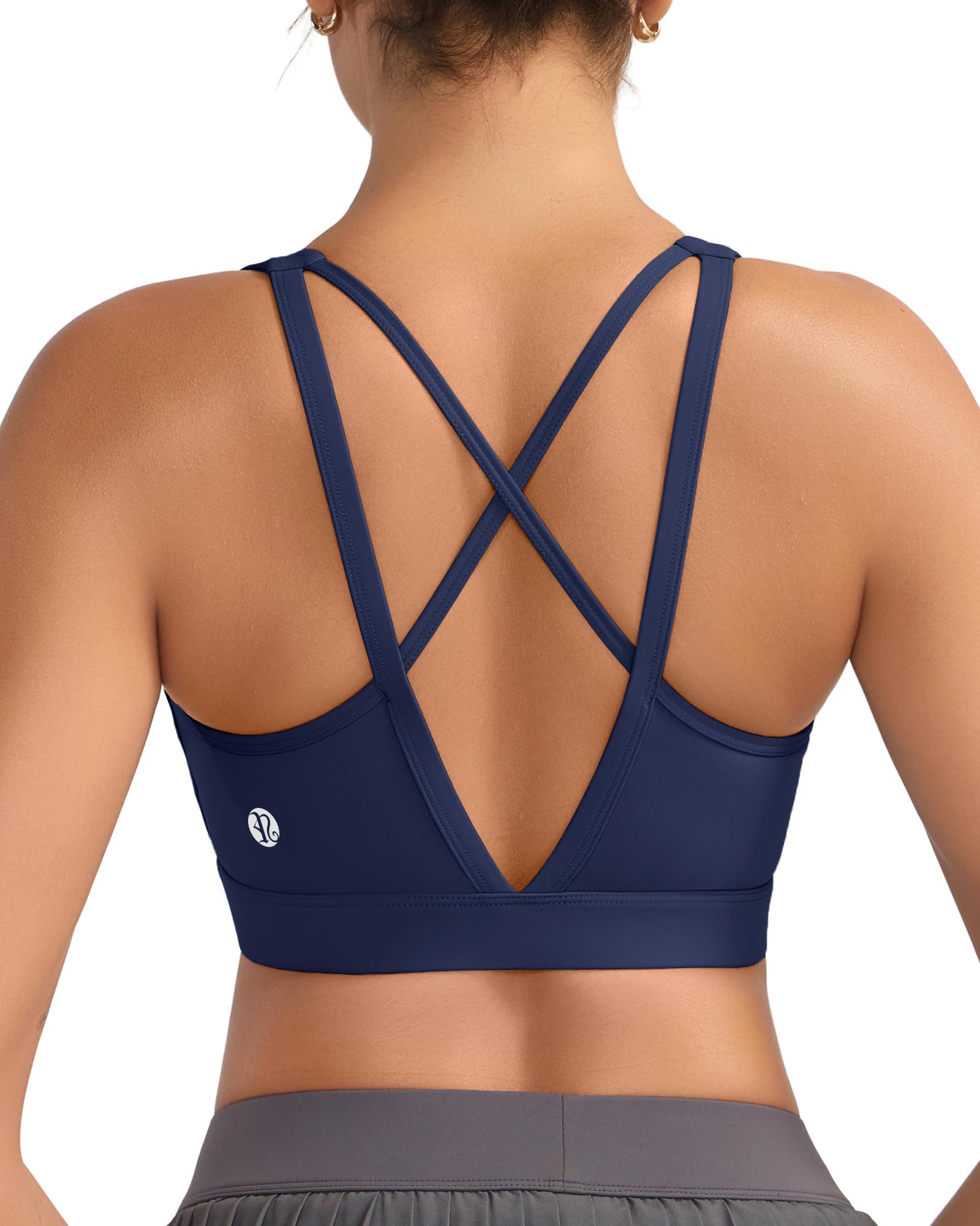 RUNNING GIRL High Impact Sports Bras for Women, High Support Twilight Blue Sports Bra Moulded Cup St