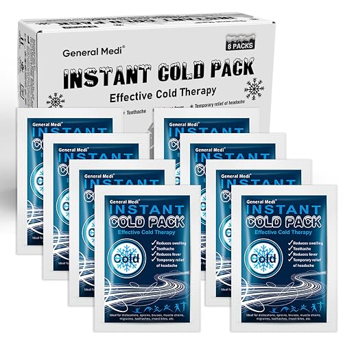 General Medi Instant Cold Packs, 8 Pack