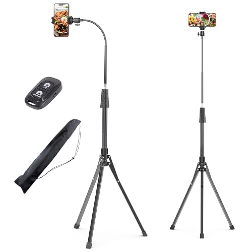 UBeesize 92 Inch Phone Tripod with Gooseneck