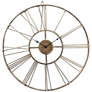 Clockswise 30-Inch Roman Numeral Metal Clock