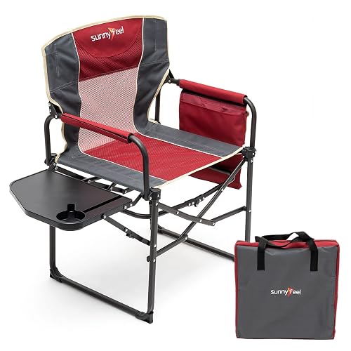 SUNNYFEEL Oversized Directors Chair with Side Table