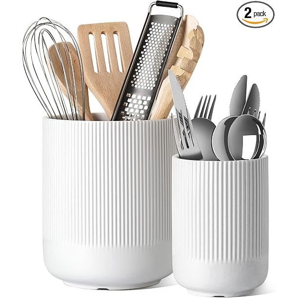 LE TAUCI White Two-Crock Set