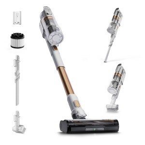 Levoit VortexIQ Cordless Stick Vacuum, 10 Inch Cleaning Path, White