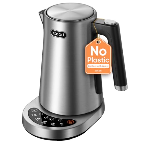 Cosori 1.7L Stainless Steel Electric Kettle with Temperature Control