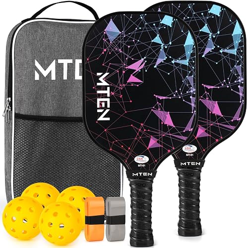 MTEN Fiberglass Pickleball Paddle Set
