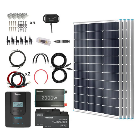 Renogy 100W foldable solar suitcase with kickstand