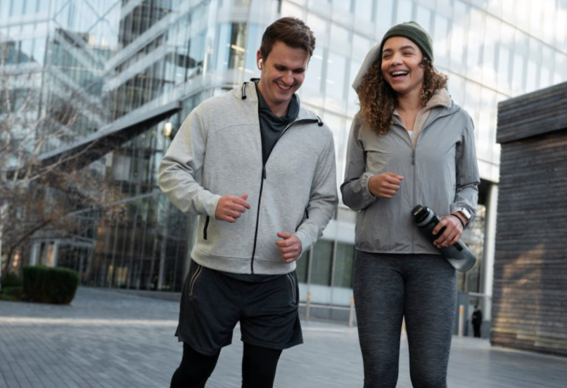 medium shot smiley people outdoors