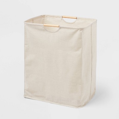 Brightroom Canvas Rectangle Laundry Hamper, 80L