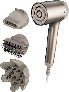 Shark HyperAIR HD120BRN in stone with concentrator, styling brush and diffuser