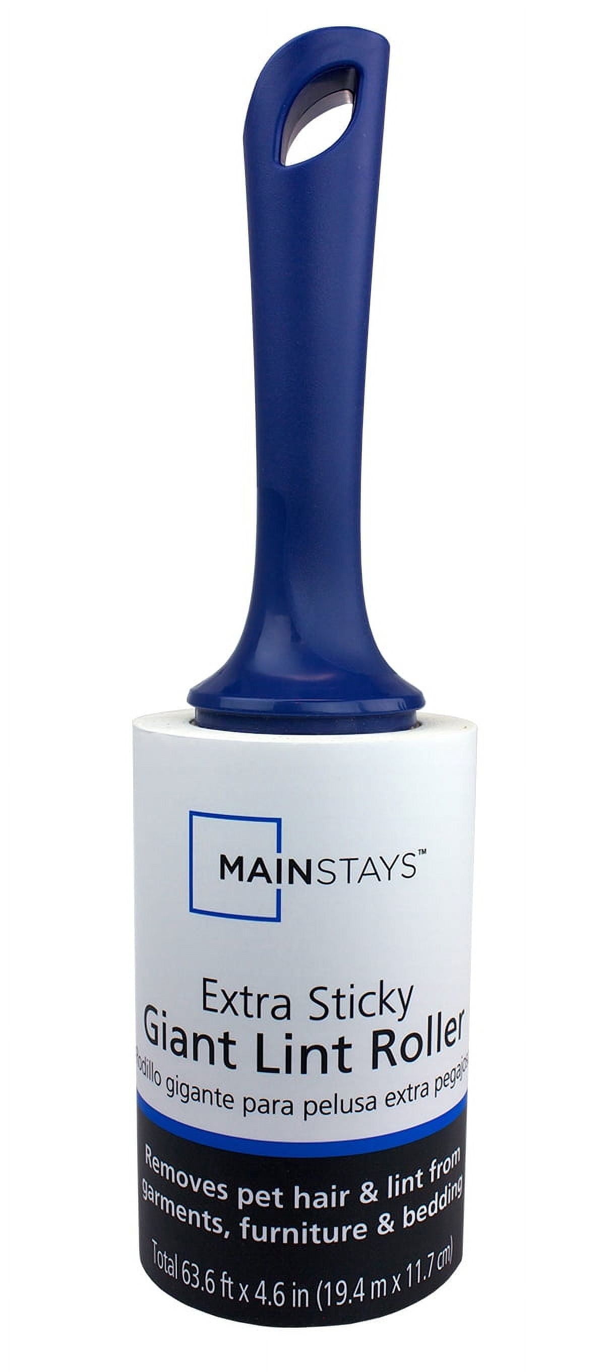 Mainstays Extra Sticky Giant Lint Roller, 100 Sheets