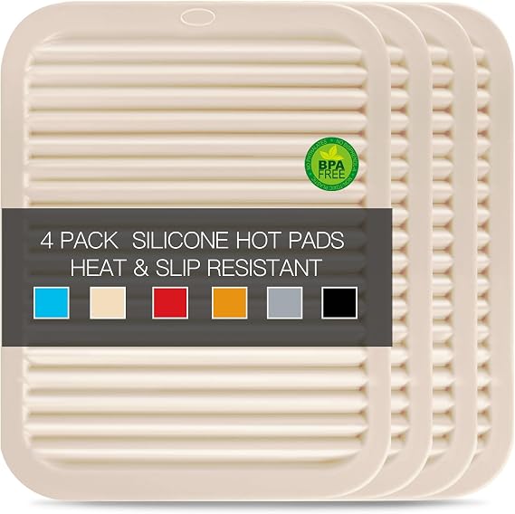 QPIX Beige Silicone Four-Pack