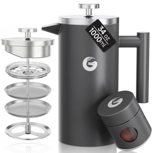 Coffee Gator French Press, 34 oz