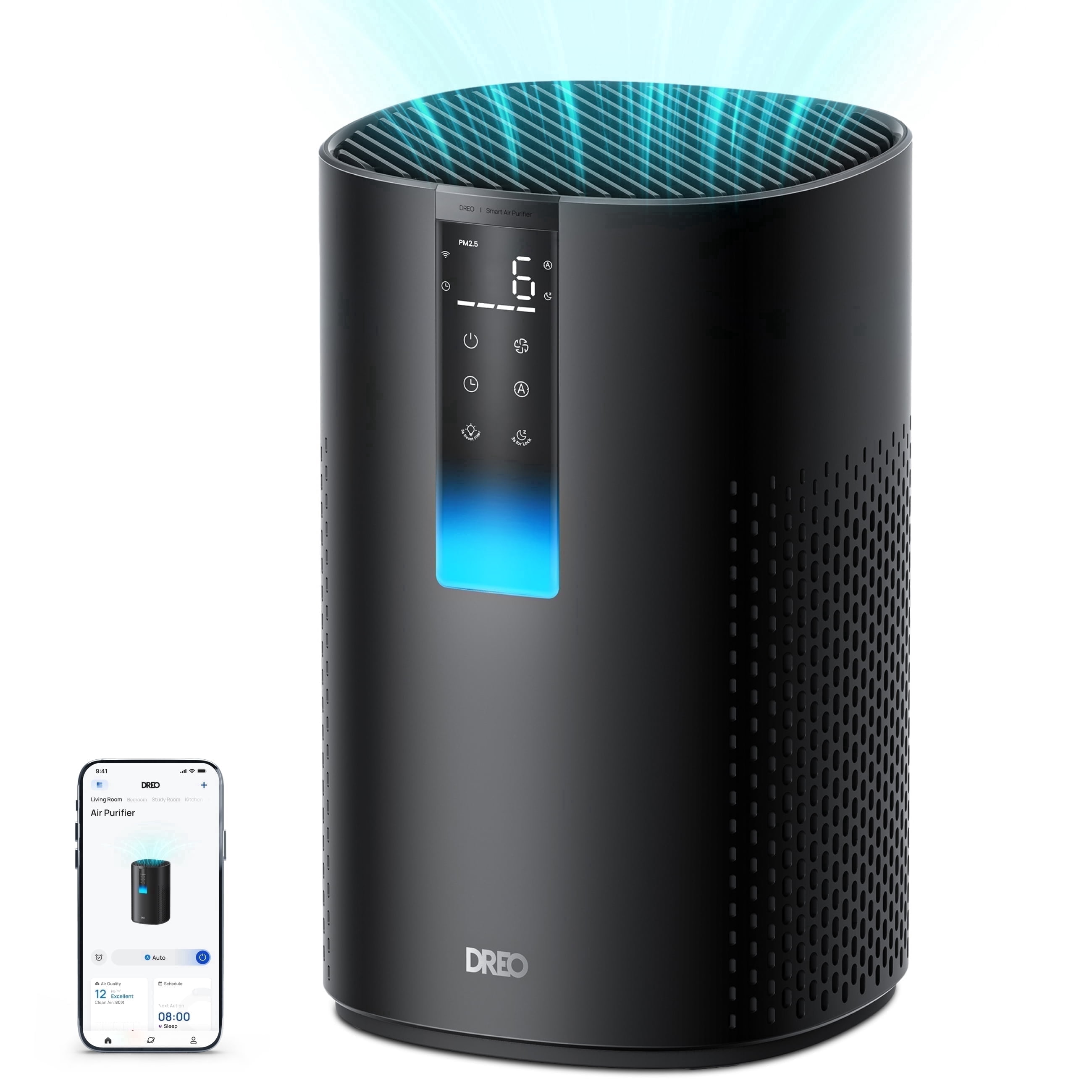 DREO Air Purifier with HEPA Sleep Mode, PM2.5 Display