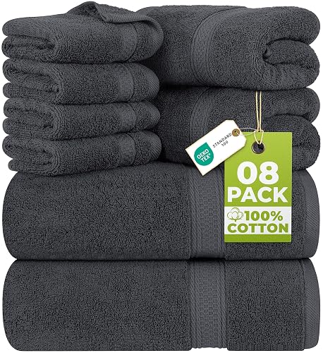 Utopia Towels 8-Piece Majestic Plush Towel Set