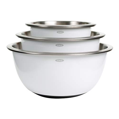 OXO Good Grips 3-Piece Stainless Mixing Bowl Set