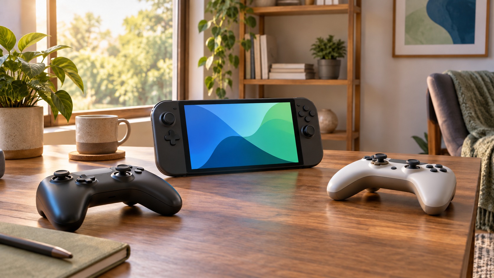 AI illustration of generic gaming equipment, not a listed product