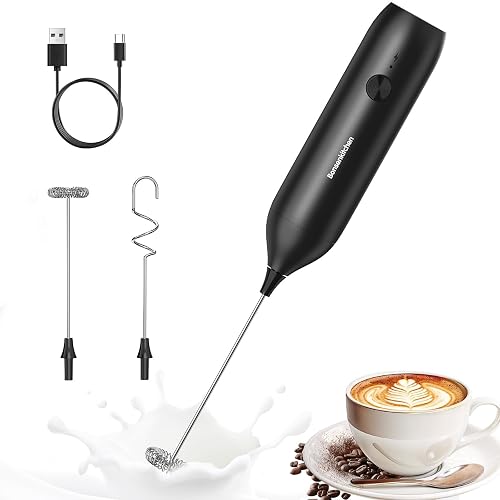 Bonsenkitchen Rechargeable Handheld Frother