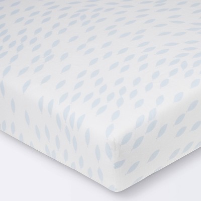 Cloud Island school of fish fitted crib sheet