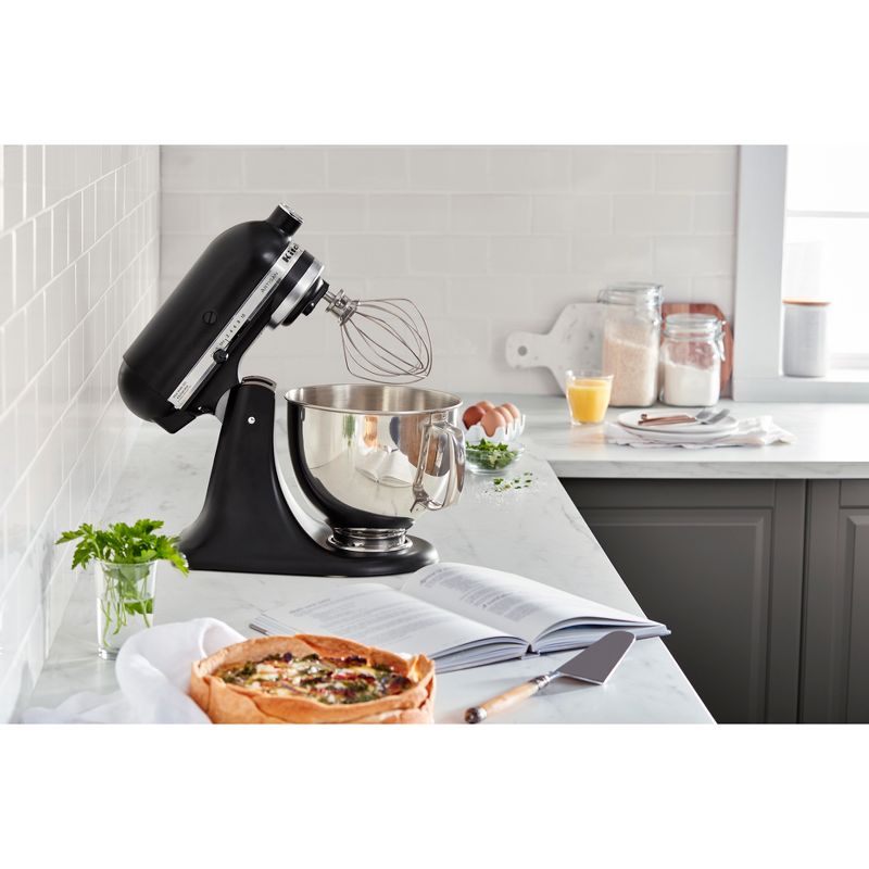 KitchenAid Artisan Series 5-quart tilt-head stand mixer in matte black