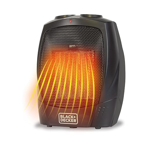 BLACK+DECKER Personal Ceramic Heater, 1500 Watts, BHDC201