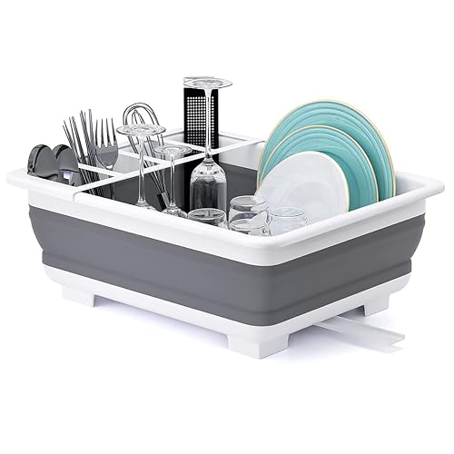 THANSTAR Collapsible Dish Drying Rack
