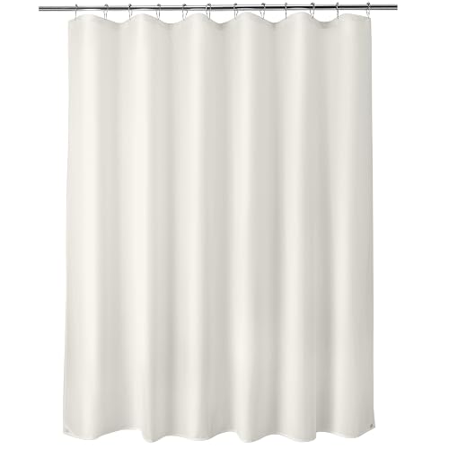 Titanker Cream Fabric Shower Liner, 70x72