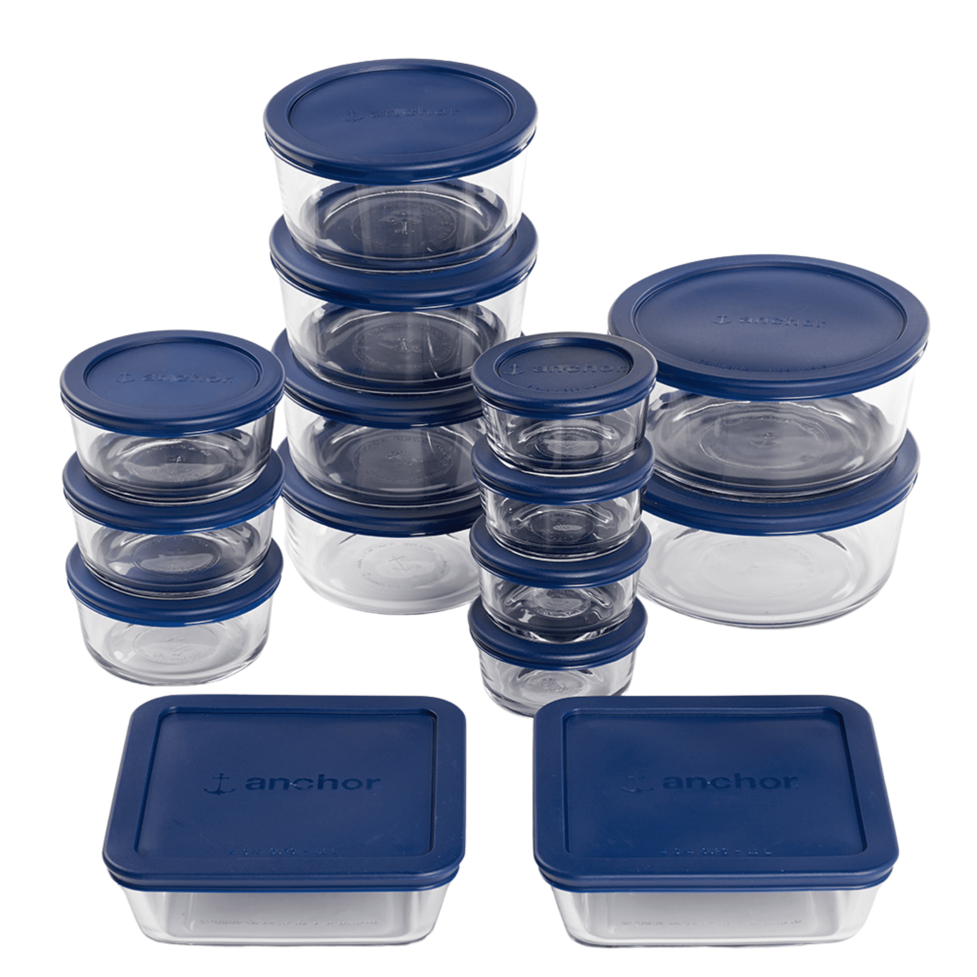 Anchor Hocking Glass Food Storage Containers, 30 Piece Set