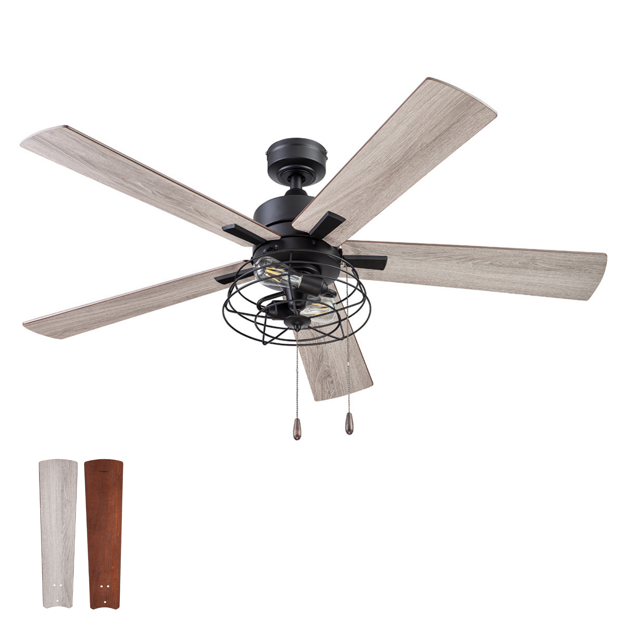Prominence Home Marshall 52" Industrial LED Ceiling Fan (Black)