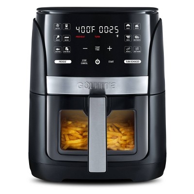 Gourmia 6 Qt Digital Window Air Fryer with 12 Presets