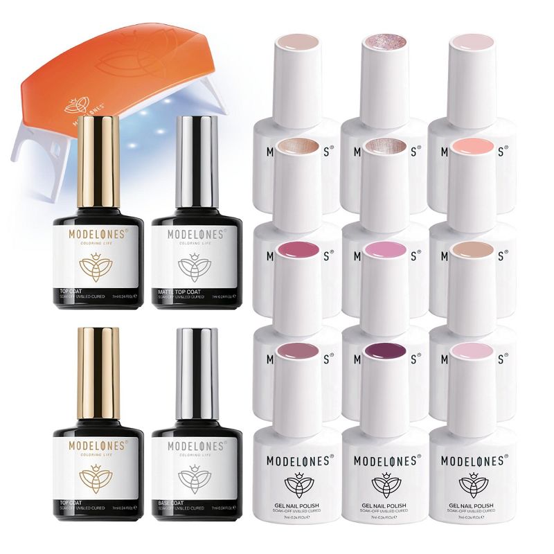 Modelones Rosyveil 17-piece gel polish kit