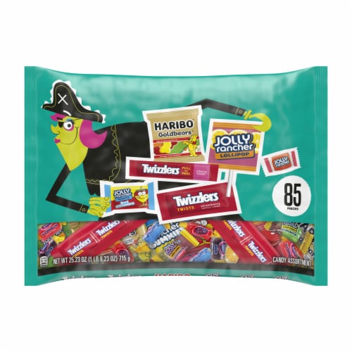 Jolly Rancher, Haribo and Twizzlers halloween fruit mix