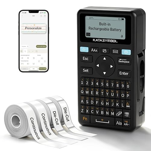 SUPVAN E11 Keyboard and Bluetooth Label Maker