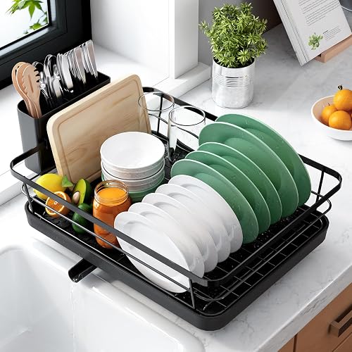 Kitsure Compact Dish Drying Rack, 12 x 15.5 Inch
