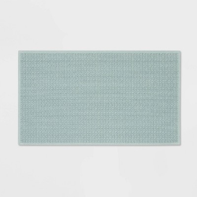 Threshold 20x34 Antimicrobial Bath Rug, Aqua