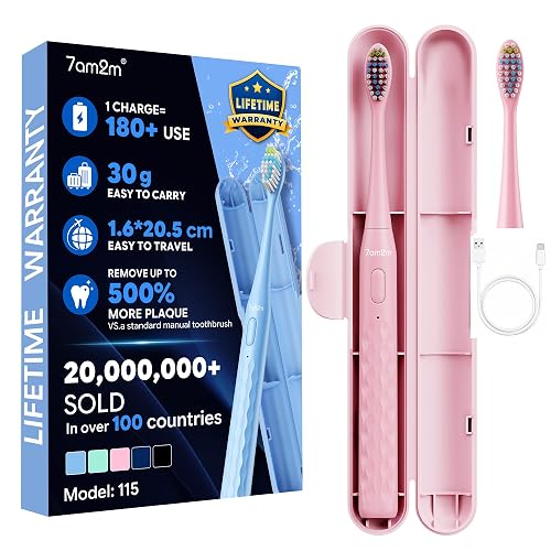 7AM2M Sonic Travel Toothbrush