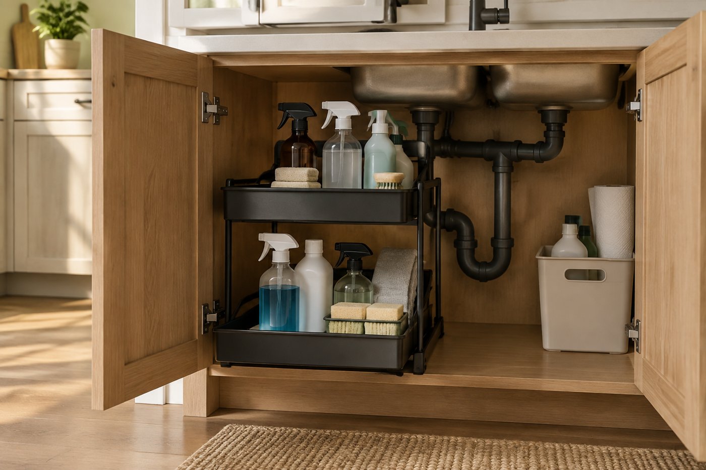 Under-Sink Organizers: How to Measure, Pick a Style, and Finally Use That Awkward Cabinet
