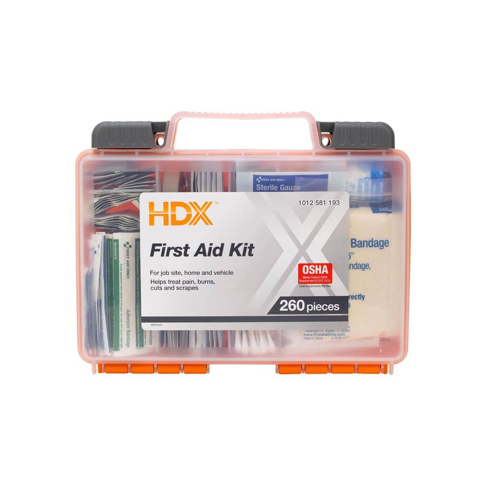 HDX 260 Piece OSHA Rated First Aid Kit
