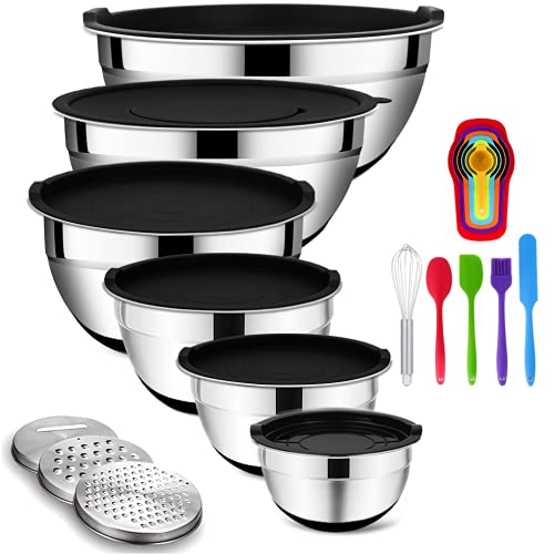 Rottay 20-Piece Stainless Mixing Bowls with Lids