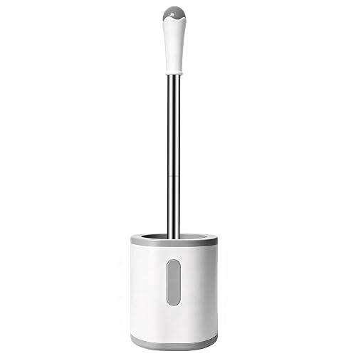 AONEZ Compact Toilet Brush, Stainless Handle