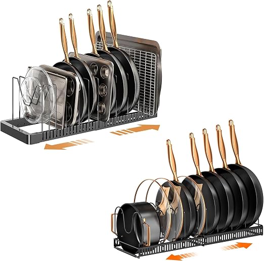 Expandable Twelve-Divider Metal Rack