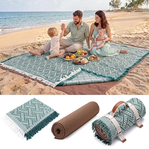 Genovega 2-in-1 Picnic Blanket and Rug, 80 x 80