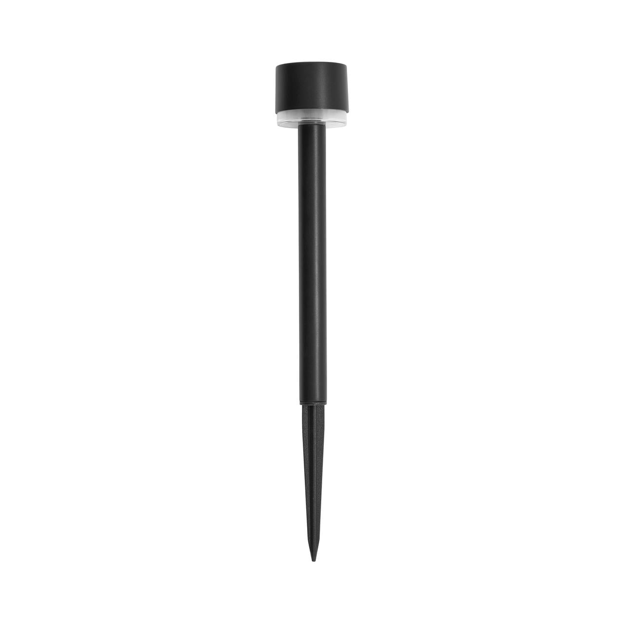 Mainstays Black Halo Column Solar Path Light