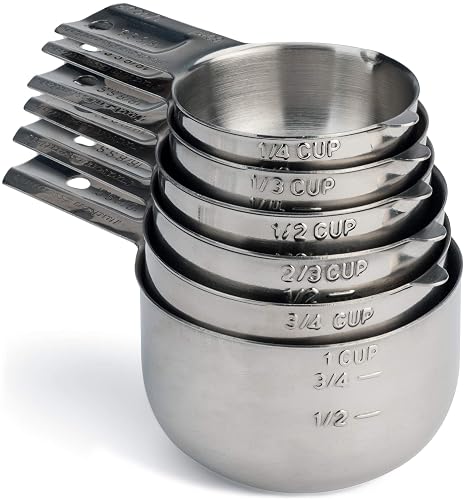 Hudson Essentials 6-Piece Stainless Measuring Cups