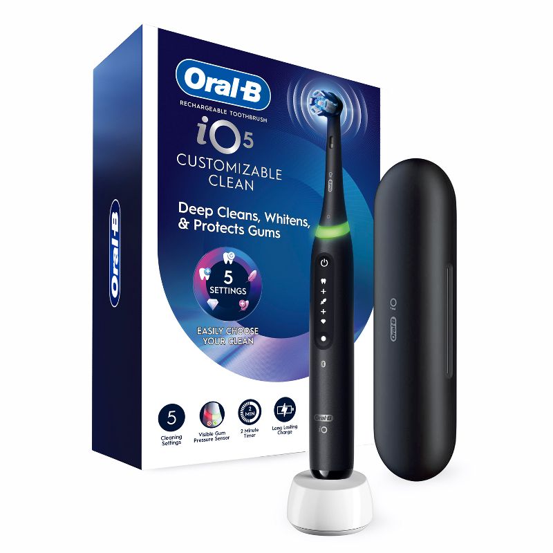 Oral-B iO Series 5 toothbrush in black with box